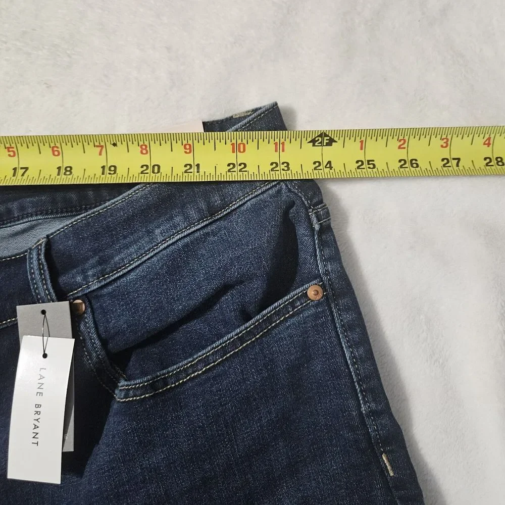 Lane Bryant Jeans Women's Size 26s Signature Fit‎ Straight Blue Denim NWOT - Picture 6 of 9